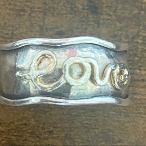 .925 Silver Love Ring